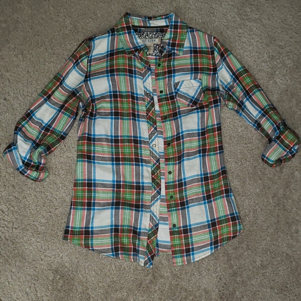 Arizona plaid button down